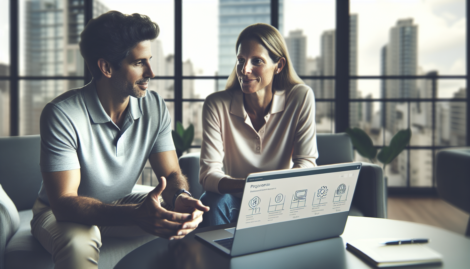 Guia passo a passo para abertura de empresa em São Paulo, com um contador da GG explicando o processo para um cliente.